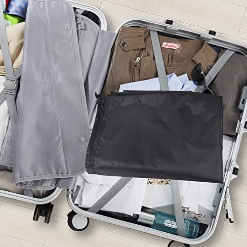 2Pcs Storage Bag, 110 x 140cm Extra Large Drawstring Clothes Storage Bag, Foldable Oxford Fabric Large Capacity Underbed Organizers for Duvet Pillows Quilt Clothes Shoes Toy Storage - Black — view 4