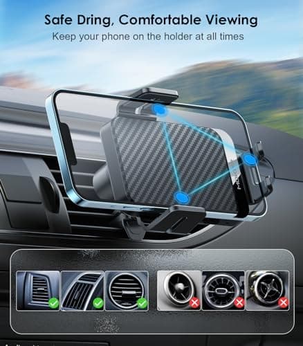 MOKPR Car Phone Holder Wireless Charger, 15W Wireless Car Charger — view 5