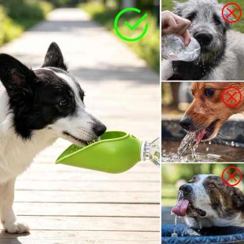 Dog Water Bottle Adapter, Silicone Pet Drink Bowl Accessory — view 6