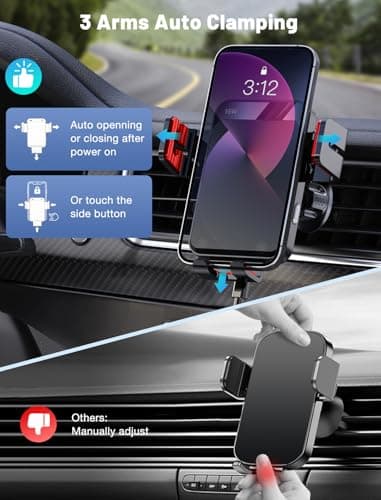 MOKPR Wireless Car Charger, 15W Car Phone Holder Wireless Charger — view 5