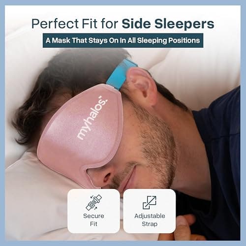 MyHalos Blackout Sleep Mask, Eye Mask for Sleeping, Zero Pressure, Travel — view 6