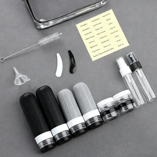 16 Pcs Travel Silicone Toiletry Bottles Leak Proof Containers Set — view 6