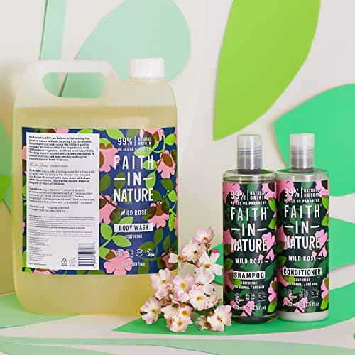 Faith In Nature Natural Wild Rose Hand Soap Bar, Restoring, Vegan & Cruelty Free, No SLS or Parabens, 100g (Pack of 2) — view 4