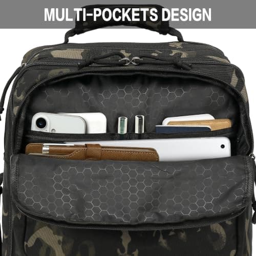 TUGUAN Camo Duffle Backpack for Travel Tactical GymBag Men Luggage Rucksack — view 5