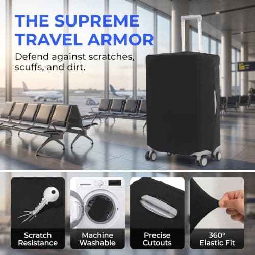 HXSYKJDM Suitcase Covers – Luggage, Elastic Washable Luggage Protector — view 4