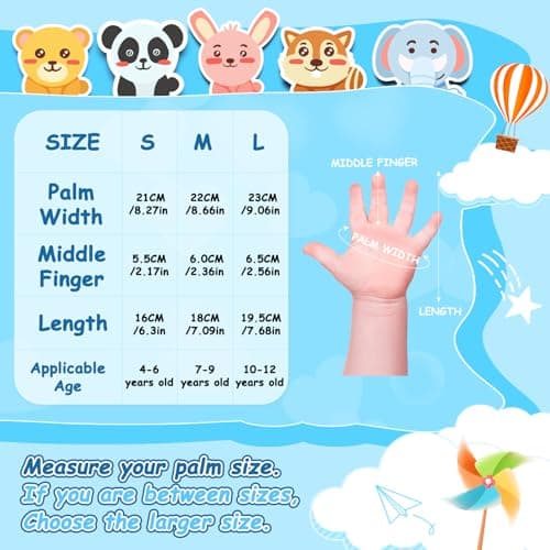 CYCLESPEED Kids Ski Gloves Waterproof Winter Warm Snow Windproof for Boys Girls Unisex 4-12 Years Snowboarding, Skiing — view 3