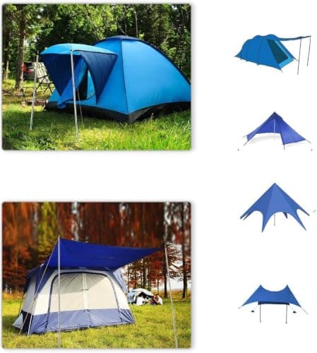 SANLIKE Stainless Steel Tent Poles Portable Tent tarps for Camping Hiking — view 5