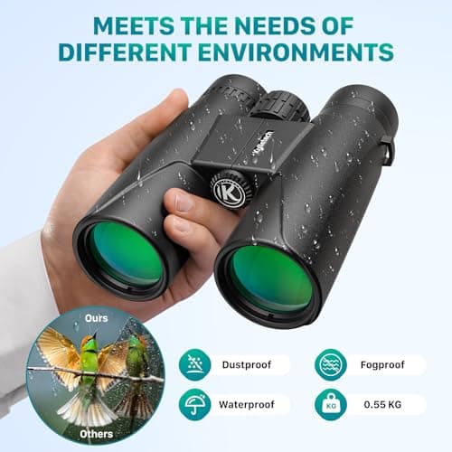 Kylietech High Power 12x42 Binoculars for Adults Fogproof & Waterproof — view 5
