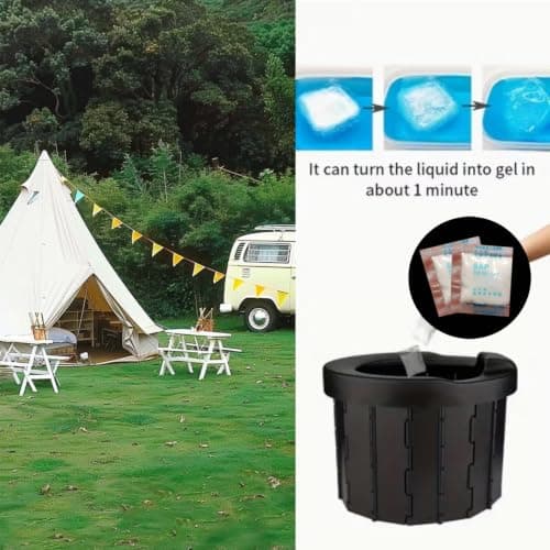 18Pcs Portable Toilet Gel Bags with Absorbent Powder & Crystals — view 2