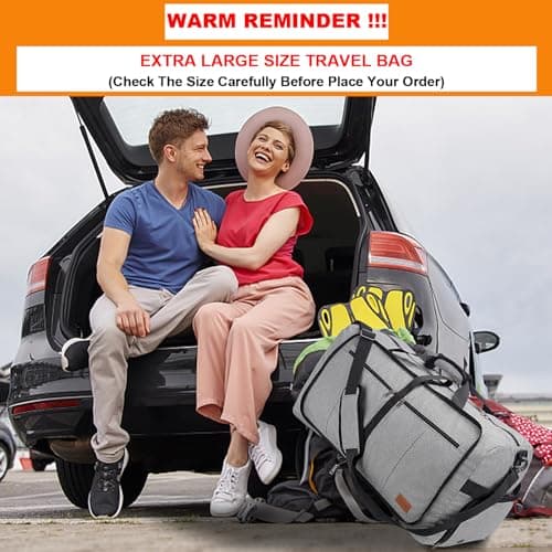 Upeelife 125L Foldable Travel Duffle Bag, Large Waterproof Holdall Bags — view 3