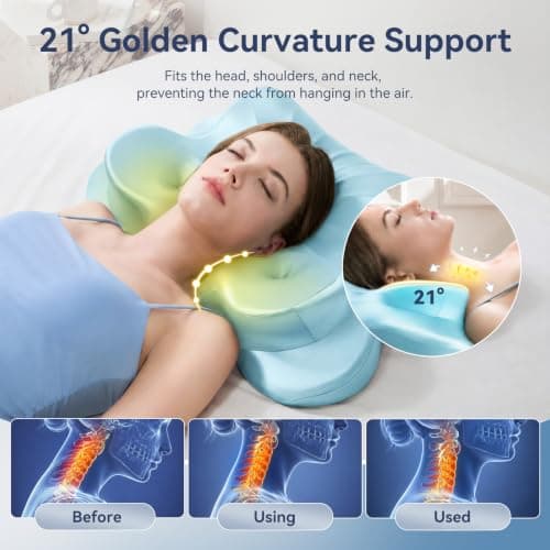 ANYNEST Neck Pillow,Memory Foam Pillows for Neck and Shoulder Pain — view 4