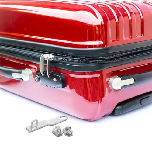 PLAFOPE Tab Repair for Luggage Replacement Sliders, 2 Sets Zinc Alloy, Safeguard Belongings, for Suitcases and Bags Daily Commuting, Silver — view 6