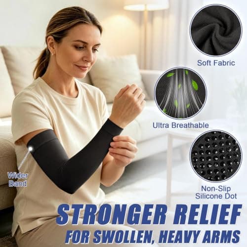 Beister 20-30 mmHg Compression Arm Sleeves for Pain Relief, Single — view 4