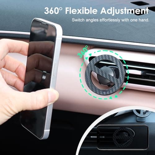 FIDWALL 3 Pack Mag-safe Car Phone Mount Set with Flexible Installation & Strong Magnetic Adsorption — view 4