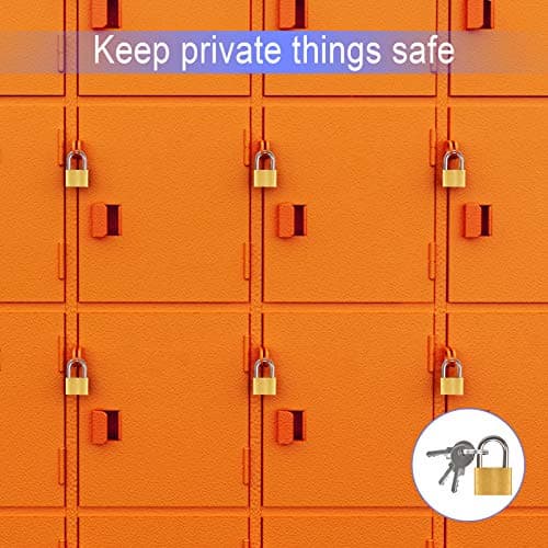 8Pcs Small Padlock with Keys Luggage Padlock Brass Small Suitcase Lock for Luggage Travel Bags Backpack Computer Bag — view 3