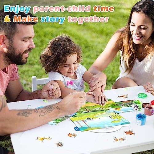 GUYUCOM 2 Pack Reusable Sticker Books for Toddlers, Durable No Glue Stickers for Kids, Activity Crafts for 2 3 4 Year Old Boys Girls Dinosaurs Animals Travel Toys on Plane Car Birthday Gifts — view 6