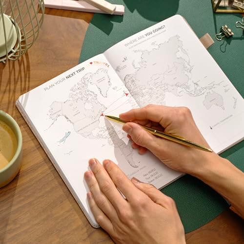 Clever Fox Travel Journal, Vacation Planner Organizer A5 Sandstone — view 6