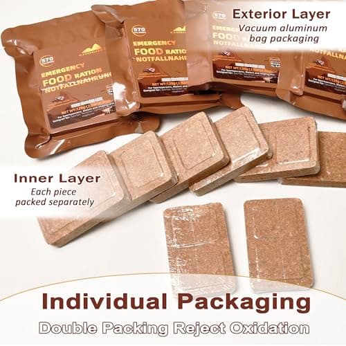 Emergency Food, 20-Year Shelf Life, 570 kcal, 120g, Chocolate Flavor — view 3