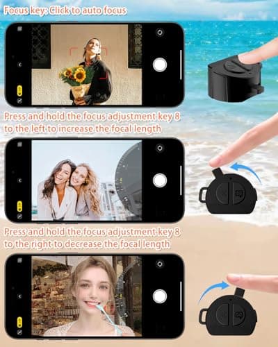 CloudValley PocketFlex Mini Tripod with Zoom Control, 3-in-1 Pocket Size Phone Holder Selfie Stick, Clamp Mount, Bluetooth Remote for iPhone/Android Vlog & Photo — view 2