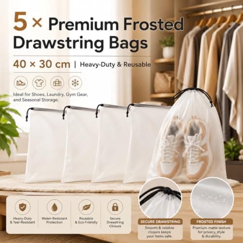 9pcs Clear Wash & Makeup Bags, Makeup Bags, PVC Waterproof Travel Wash Bags — view 5