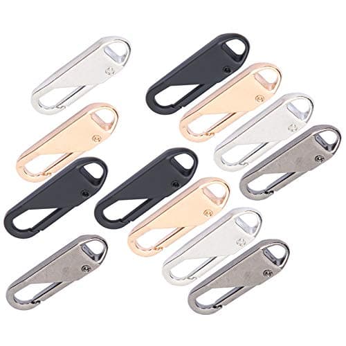 Jiawu Detachable Alloy Zipper Puller Slider Head for Bag Case