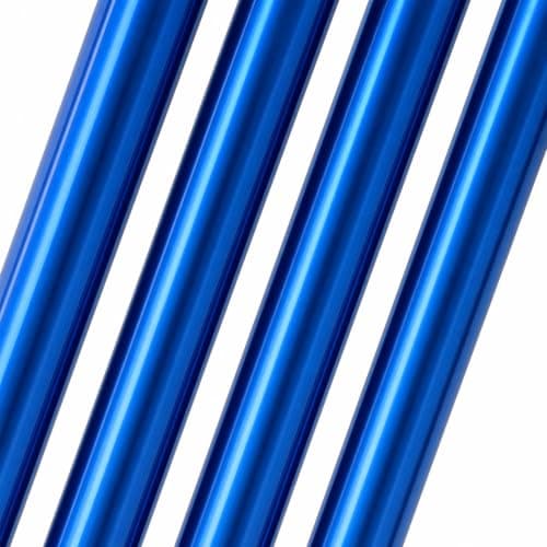 Life Healthcare Folding Walking Stick, Adjustable Aluminium Cane, Blue — view 3