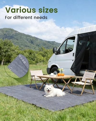 Ezcasch Breathable Awning Carpet 3x5m, 280g/m² Camping Tent Groundsheet — view 5