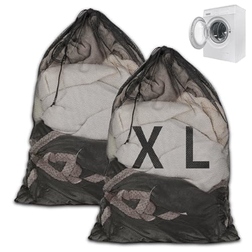 2 Pcs Mesh Laundry Bags, 70×90cm Large Net Laundry Bag for Washing Machine