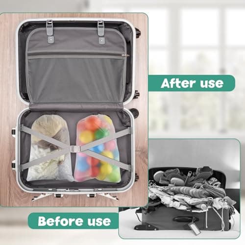 Shoe Bags for Travel PLULON Drawstring Travel Shoe Bags for Packing Waterproof Dustproof Shoes Organizer Pouch Travel Accessories for Portable Travel Essentials (32, Clear with Brown String) — view 5