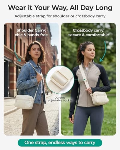 bagsmart Puffy Camera Sling Bag,Camera for DSLR and Lenses Crossbody Bags — view 5