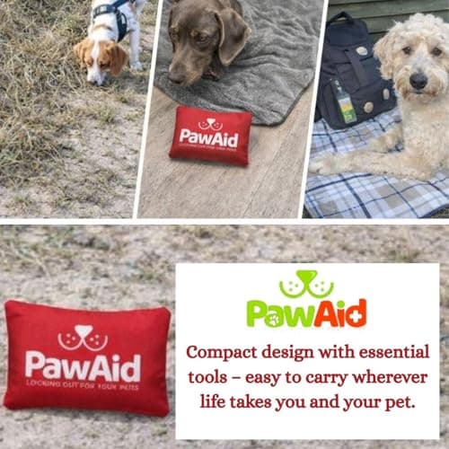 PawAid 34-Piece Pet First Aid Kit Dog- Mini Dog First Aid Kit UK, Travel Size Dog First Aid Kit with Dog Wipes, Bandages, Eye Wash & Travel Pouch Bag, Ideal Travel Organiser & Campervan Essentials — view 6