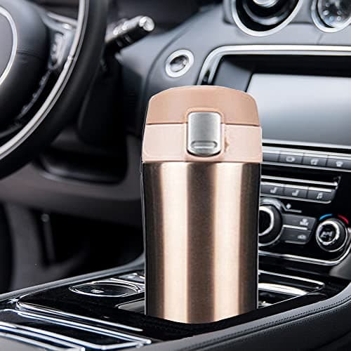 FAPPEN Double Walled Vacuum Flask Thermo, 500ml Stainless Steel Insulated Water Bottle, Flask for Hot and Cold Drinks, Travel Coffee Mug, Sports Water Bottle, Drinks Cup (Gold) — view 6