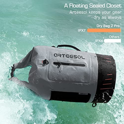 Dry Bag Upgraded 45L/40L/30L/20L Multifunction Waterproof Bag Dry Sack with Phone Dry Bag or Shoulder Pads, Perfect for Paddleboarding/Kayaking/Canoeing/Camping/Fishing/Swimming/Rafting — view 4