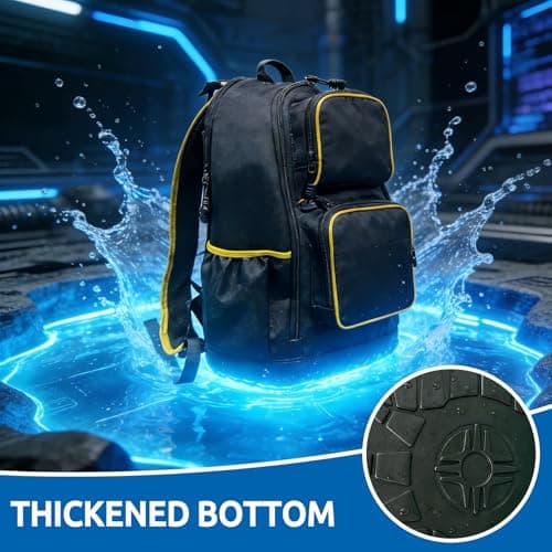 Electricians Tool Bag for Men,Heavy-Duty Tool Bag Backpack,Electrician Bag — view 6