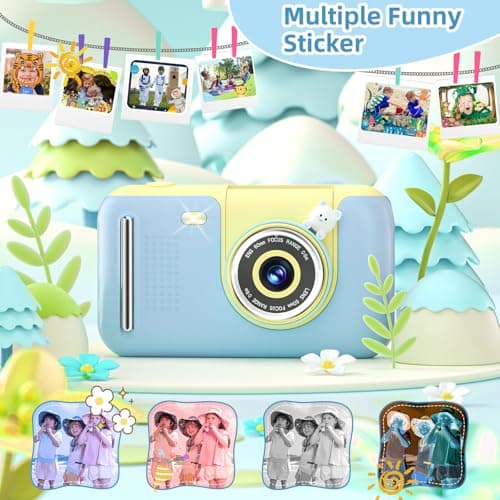 Kids Digital Camera for Boys Girls, Kids Camera Toy include 32GB Card — view 4