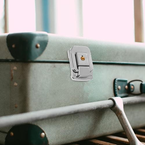 Small Toggle Latch Suitcase Lock Hasp with Keyed Metal Buckle — view 5