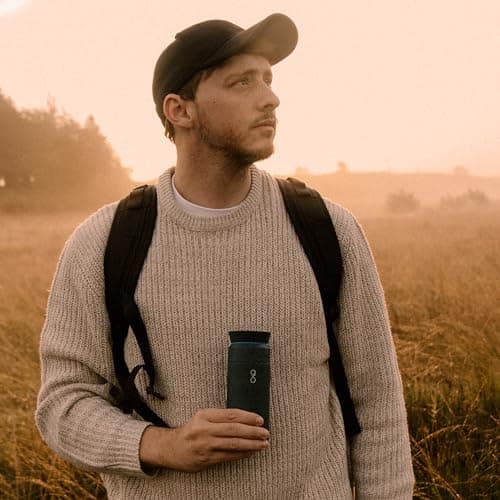 Ocean Bottle Brew Flask 350ml | Insulated Travel Flask for Hot & Cold Drinks | Recycled Stainless Steel | Sustainable, Eco Friendly Gift (Obsidian Black) — view 6