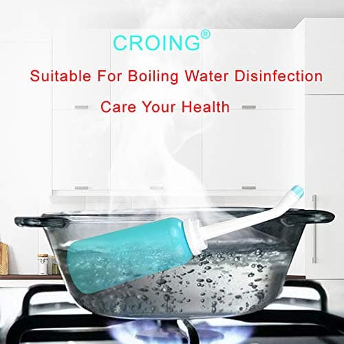 CROING 𝙋𝙤𝙧𝙩𝙖𝙗𝙡𝙚 𝘽𝙞𝙙𝙚𝙩 - 2PCS Portable Bidet - Squeeze Momwasher Bottle 500ml 17oz - Portable Shower-Travel Bidet Toilet Bottle for Adult Women,Postpartum Care,Hemorrhoids — view 3