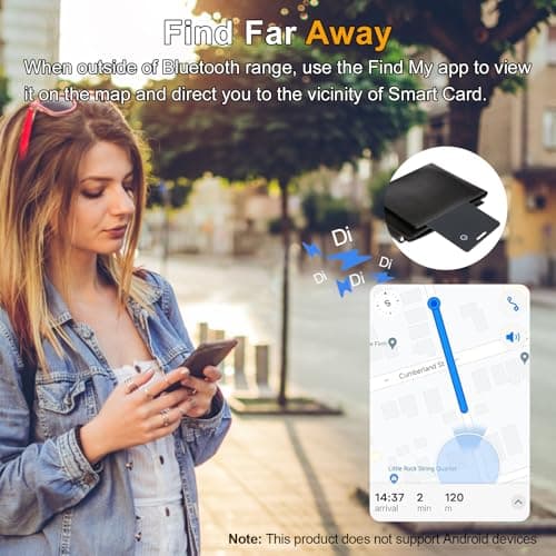 [Apple MFi Certified] LBPRT Airtag Card Rechargeable Wallet Tracker Thin 1.6mm 4 Pack, Smart Air Tag Work with Apple Find My (iOS Only, Android not Supported), Item Finder Locator for Luggage Suitcase — view 5
