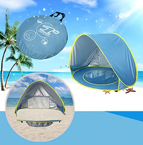 Morofme Pop Up Baby Beach Tent with Pool, Baby Sun Shade Shelter All-Round UPF 50+ UV protection, Portable Beach Tent Pop Up, Outdoor Shade kid Baby Tents for Family Garden Camping Park Lawn Backyard — view 4