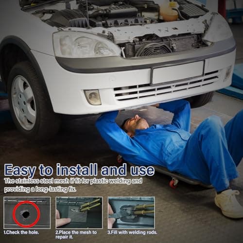 DOITOOL 5 Pcs Bumper Repair Kit Mesh - 15x5cm Pre-Cut Stainless Steel — view 4