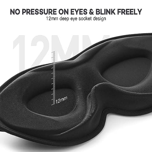 onaEz 100% Blackout Sleep Mask,Breathable Ice Silk Eye Mask for Women & Men — view 2