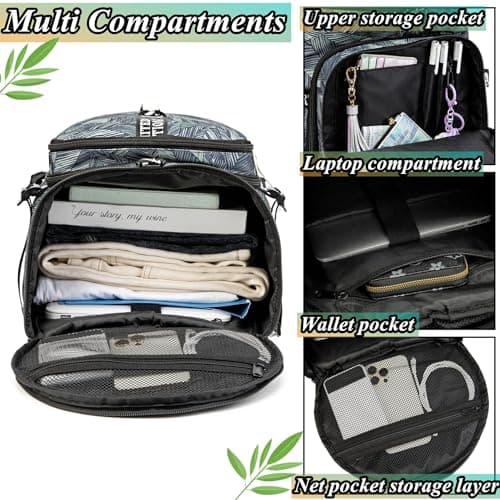 Gym Duffle Bag Backpack with Shoe Compartment,4 Ways Travel Backpack for Women and Men,Multi-Functional Weekender Bag with Waterproof Layer&Laptop Compartment for Fitness, Travel,Camping(Silver) — view 5