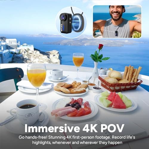 SJCAM C110 4K Mini Body Action Camera with 64GB Card, 5G Phone Only Cam — view 2