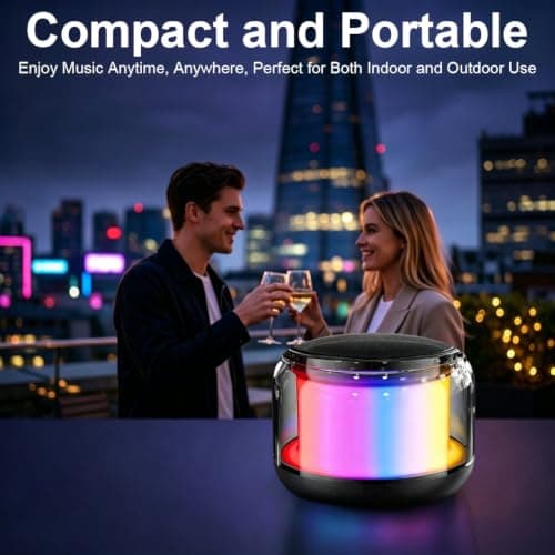 Bluetooth Speaker Portable Wireless Bluetooth Speaker with Colorful Lights — view 6