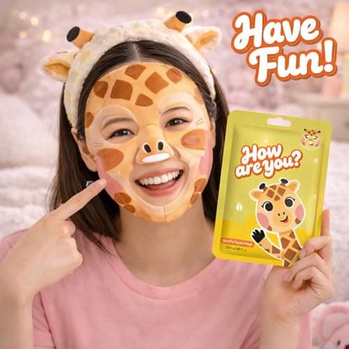 Giraffe Facial Sheet Mask Set, 5-Pack, 25 ml Individually Packed Sachets — view 6