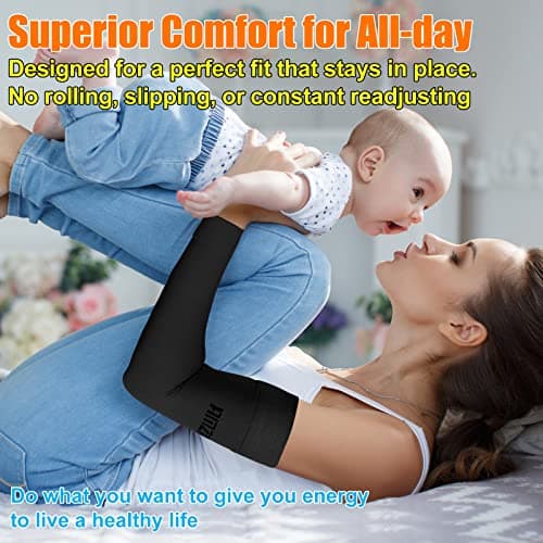 AMZAM® Medical Compression Arm Sleeve for Women & Men, 15-20 mmhg Graduated Compression Brace with Silicone Band for Pain Relief, Lymphedema, Edema, Swelling, Arthritis, Black 3XL — view 4