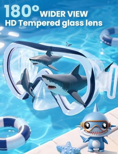 Supertrip Kids Swimming Goggles with Nose Cover for Ages 6-14 — view 3