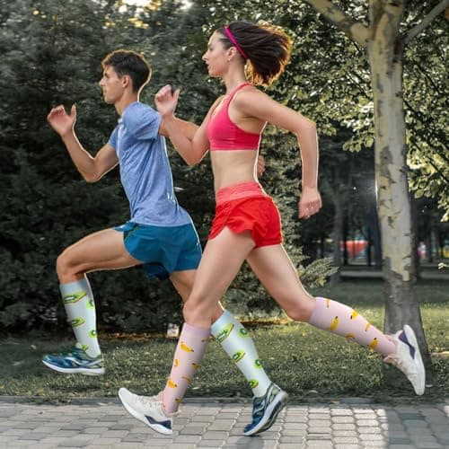 Compression Socks for Women & Men 6 Pairs 20-30 mmHg Travel Flight Socks — view 5