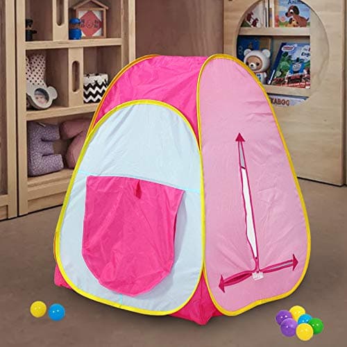 Kids Active Pop Up Play Tent - Play House, Indoor or Outdoor Portable Play Tent by Tech Traders- Pink — view 6